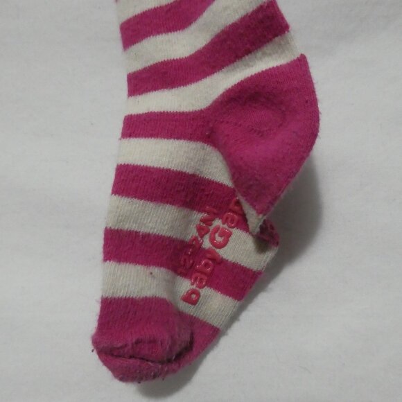 BABY GAP | 12-24 months | Pink and White Striped Tights | Brown Bear Back | GUC - Picture 15 of 15
